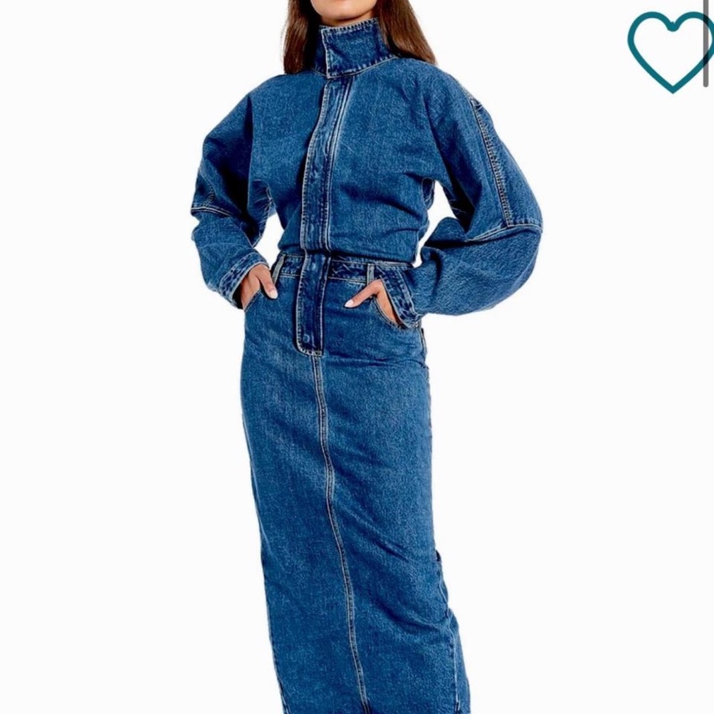 Ronny Kobo Collection Denim Sebastian Midi Dress